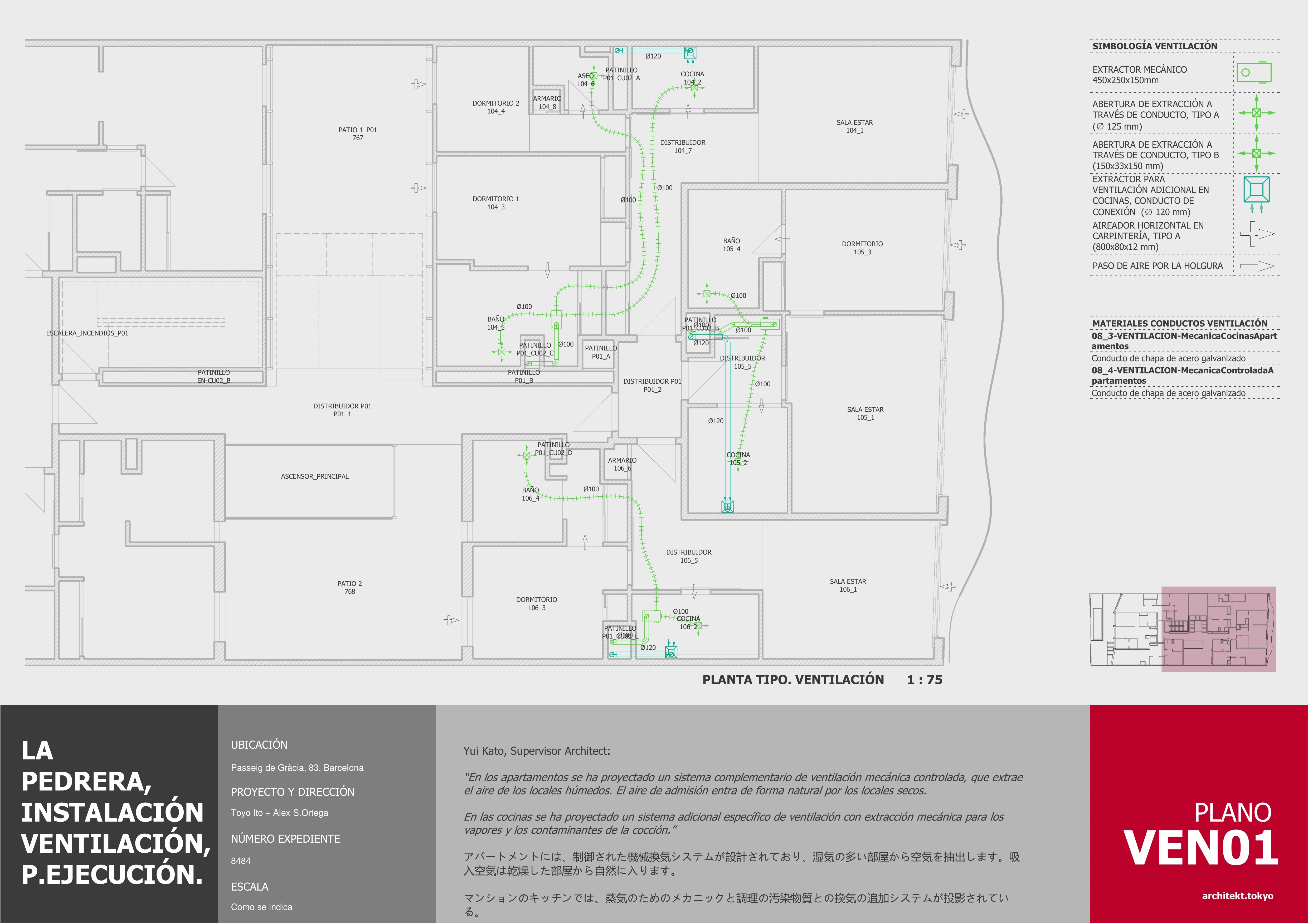 Planos de instalaciones 05 — Suits Barcelona — PatagoniaBIM